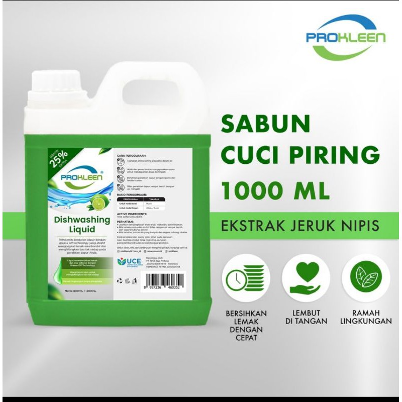 Sabun Cuci Piring PROKLEEN 1 Liter Dishwashing