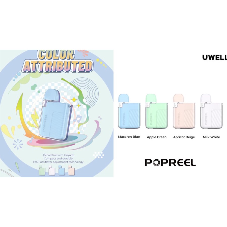 UWELL AUTHENTIC POPREEL NEW UWELL POPREEL PK1 POD DEVICE KIT 520MAH