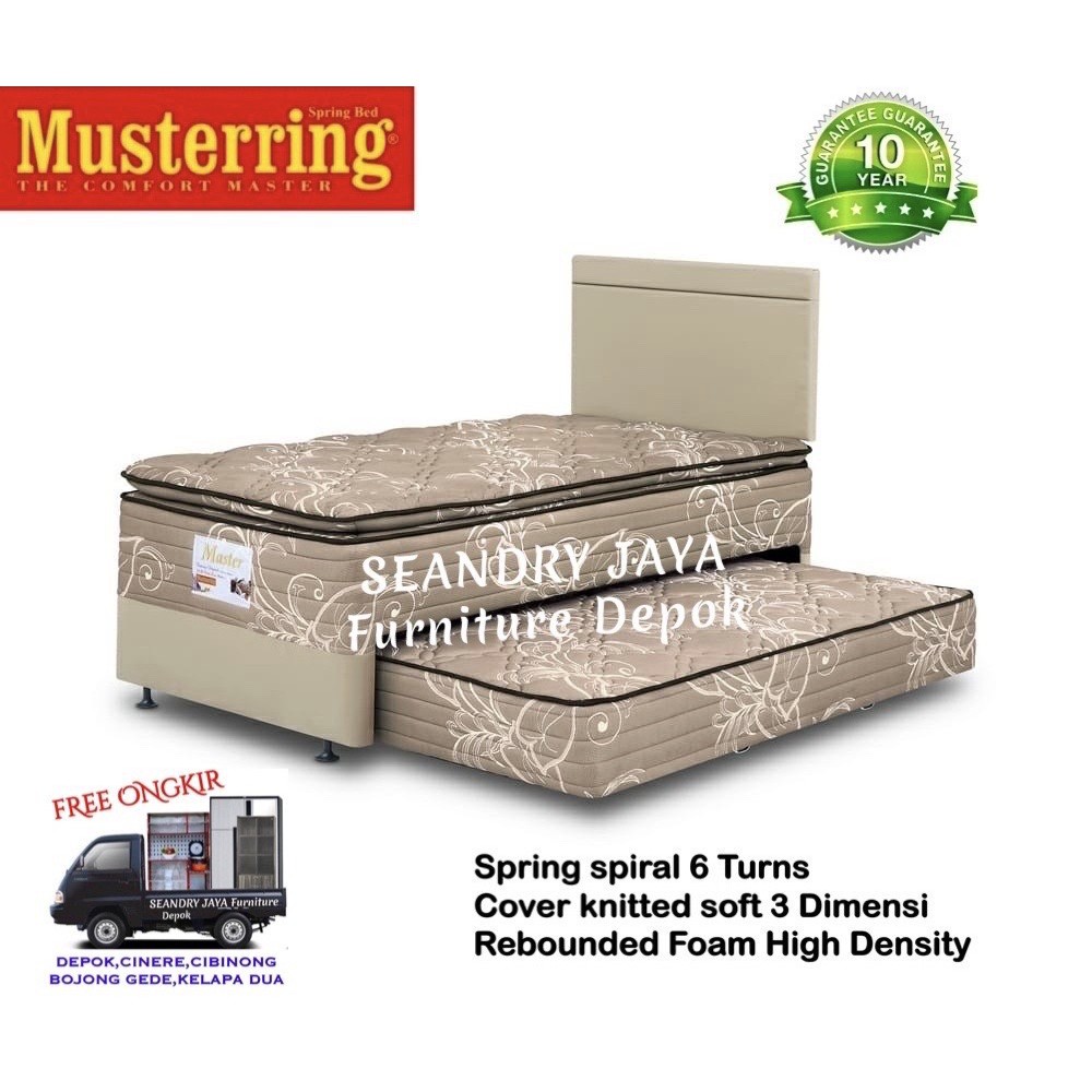 SPRING BED 2 IN 1 MASTER PILLOW TOP/ TEMPAT TIDUR SORONG ANAK / PROMO/SEANDRY JAYA FURNITURE DEPOK