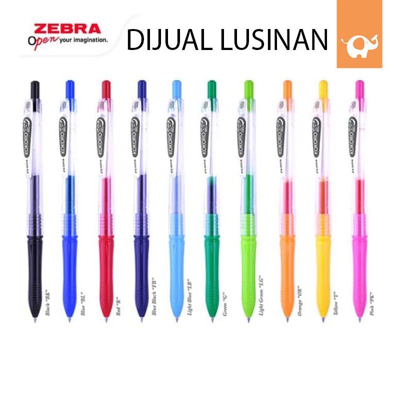 

[(BAYAR DITEMPAT) Pulpen Gel Kokoro DIJUAL LUSINAN / Zebra Kokoro Color 0,5mm