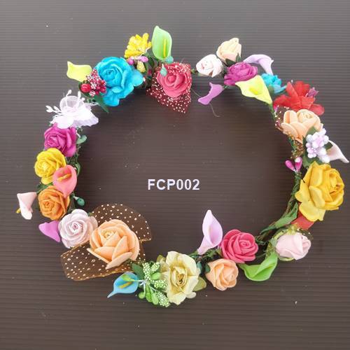 [PALING LARIS] MAHKOTA BUNGA FLOWER CROWN WEDDING BRIDAL PESTA AKSESORIS FCP002