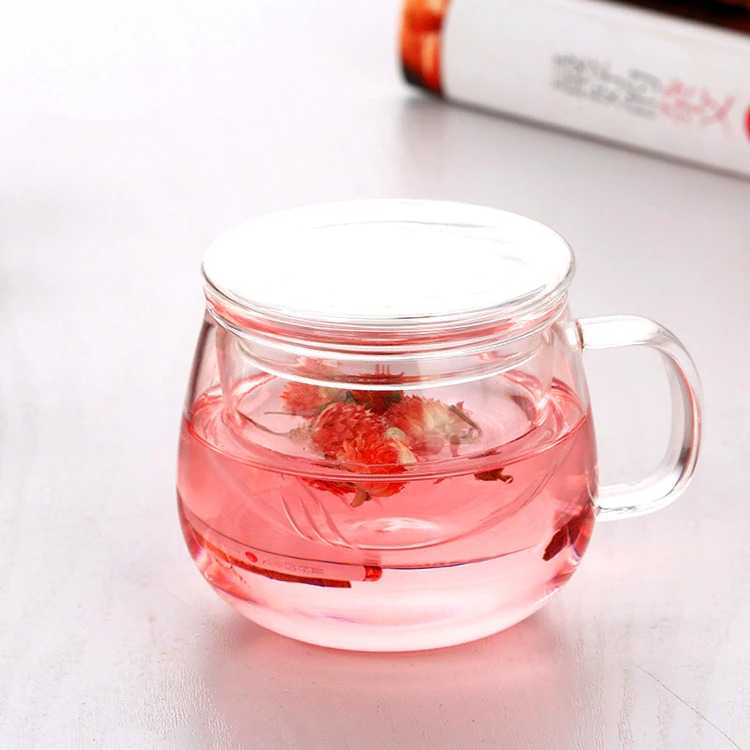 Gelas Cangkir Teh Tea Cup Mug 300ml with Infuser Filter C224