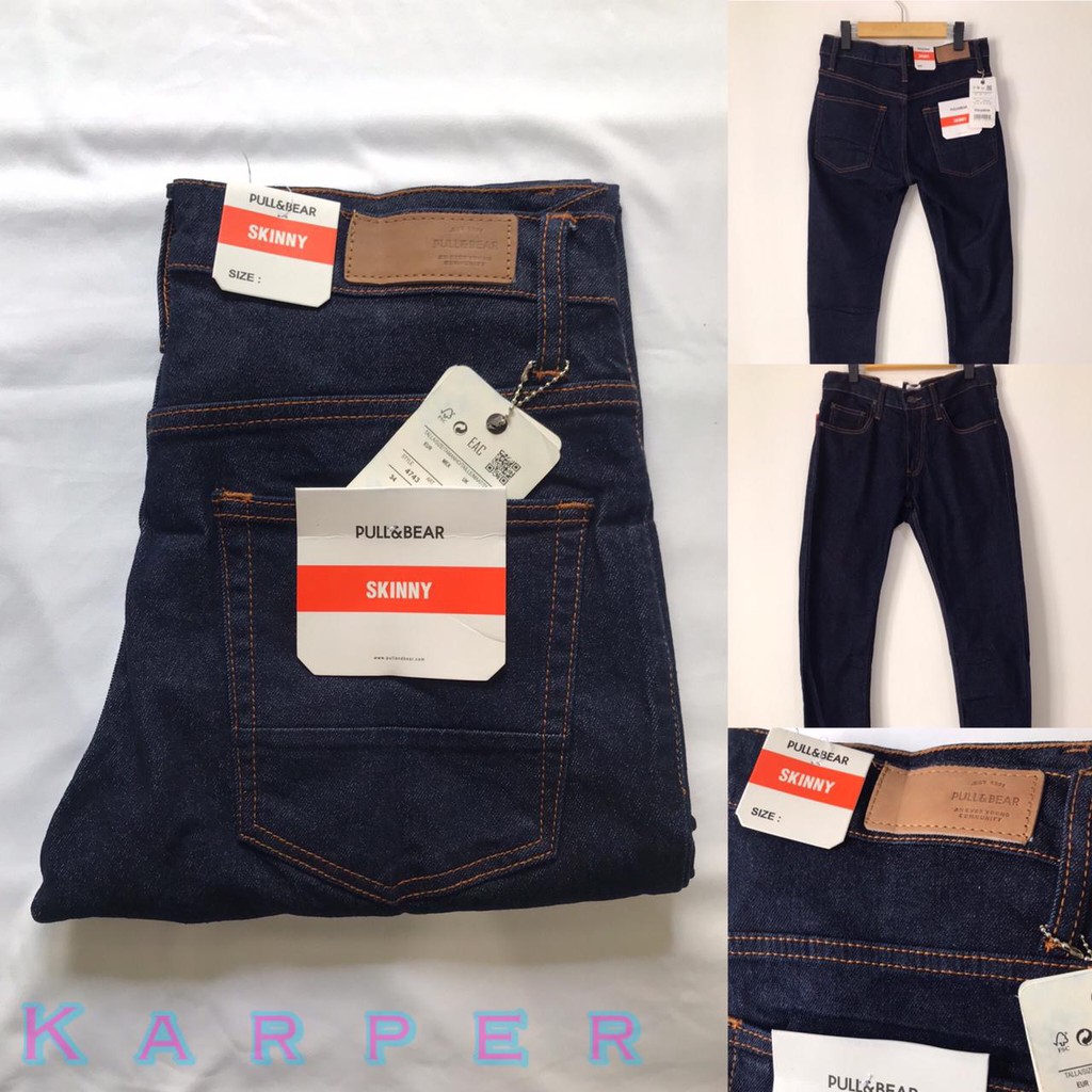 CELANA JEANS PRIA PULL&amp;BEAR SKINNY STRETCH PENSIL SOFT JEANS PREMIUM P&amp;B PULL AND BEAR ALL MODEL