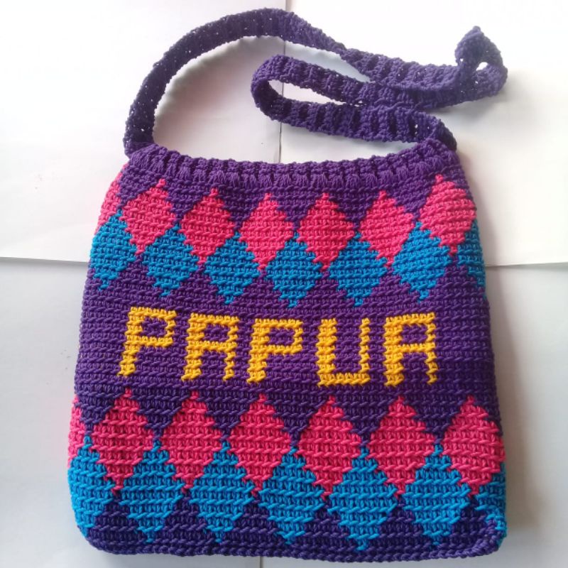 TAS SELEMPANG NOKEN RASTA OLEH OLEH TAS PAPUA