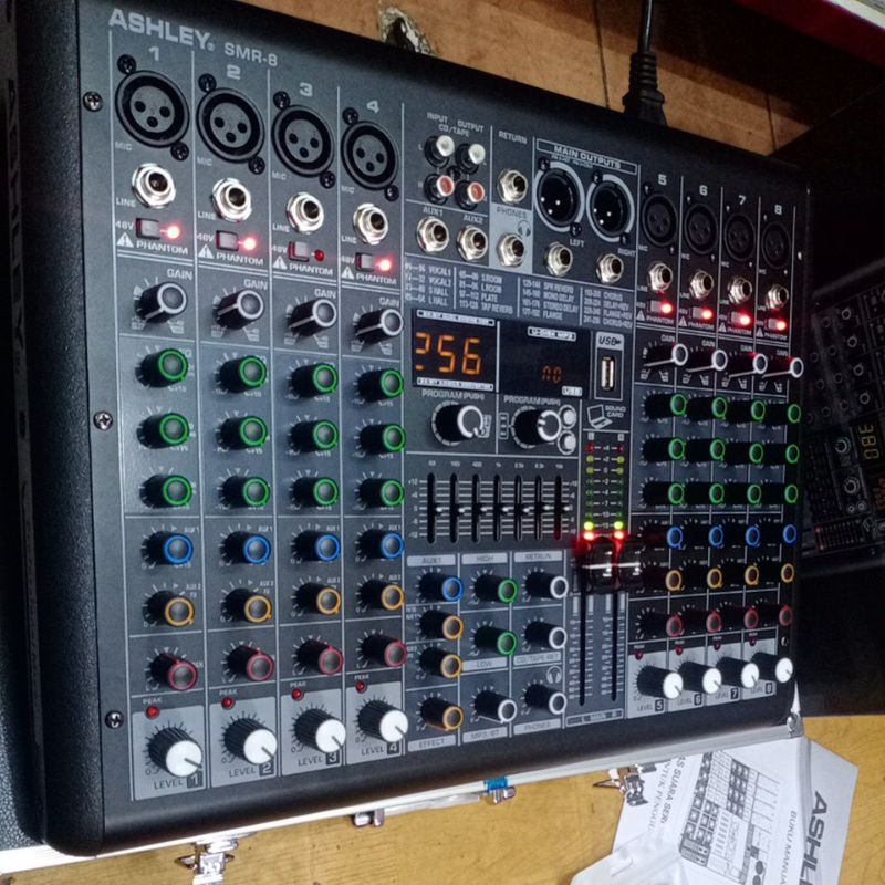 AUDIO Mixer Ashley SMR8 SMR  SMR-8 ( 8 Channel ) free koper original