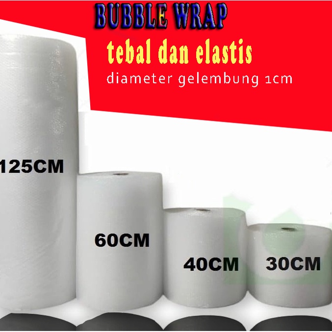 

BUBBLE WRAP Hitam-Putih (pelindung paket)