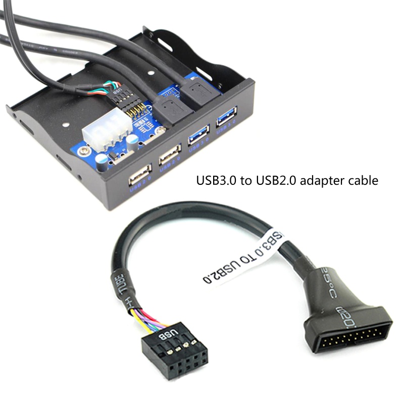 Btsg 1 Pak Kabel Adapter USB 3.0 Ke USB 2.0 Untuk Motherboard Komputer