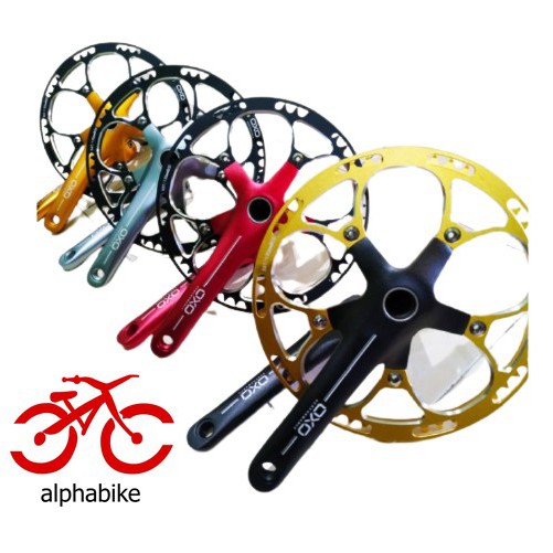 CRANK OXO HOLLOWTECH 2 BB ALLOY 53T HT2 SEPEDA LIPAT