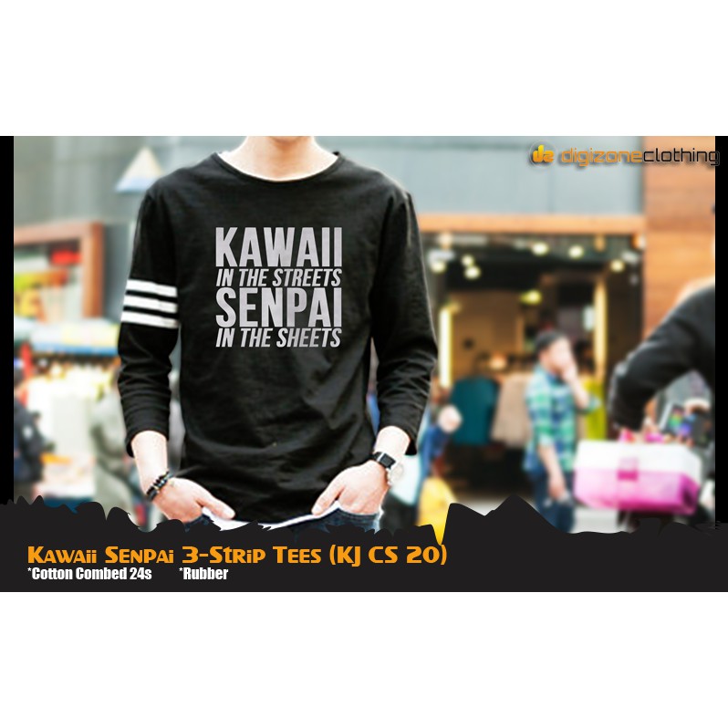 

Kawaii Senpai 3 Strip Tees (KJ CS 20)
