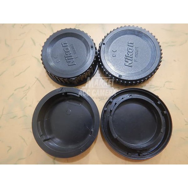 BODY CAP & LENS REAR CAP COVER TUTUP BODY REAR LENSA CAP for NIKON F MOUNT D5100 D5200 D5300