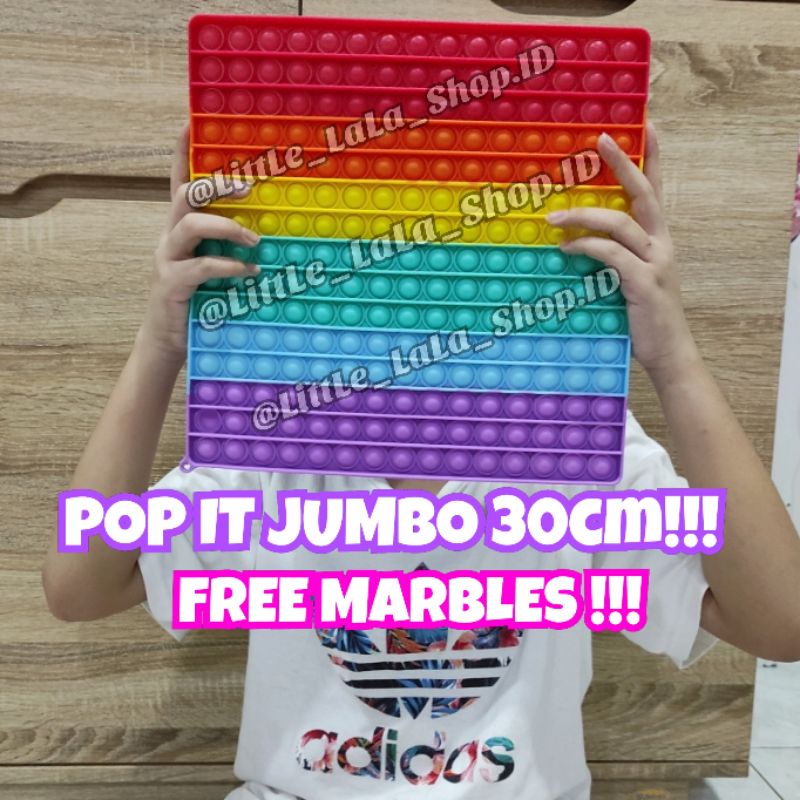 Pop it JUMBO 20cm 30cm 50cm/gantungan kunci mini/simple dimple/unicorn/cupcake/popit dinosaurus dinosaur/ pop it frozen elsa jumbo/hellokitty jumbo/squishy fidge-3