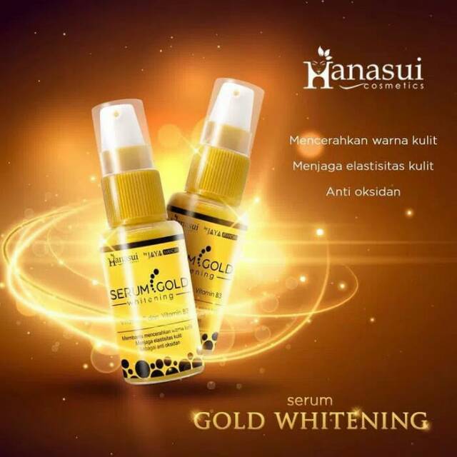 Serum Gold Wajah Hanasui Emas Whitening Serum BPOM