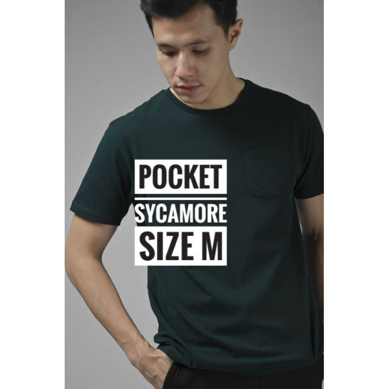 POCKET TEES SYCAMORE BY HEYMALE ID Size M READY Kaos Polos
