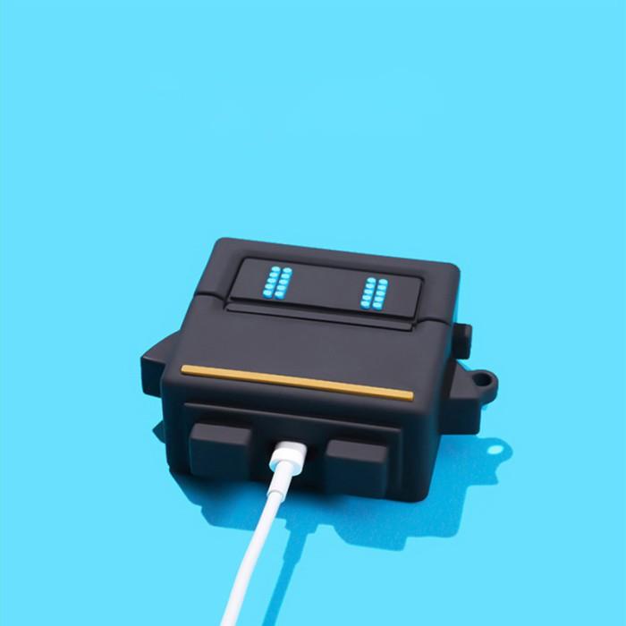 Airpods 1 2 3 PRO / Inpods 12 Robot Black Soft Case