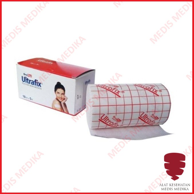 Ultrafix 10cm x 5m Onemed Plester Penutup Luka Alat Perlengkapan P3K Plaster Non Woven 10cmx5m 10 cm 5 m Roll