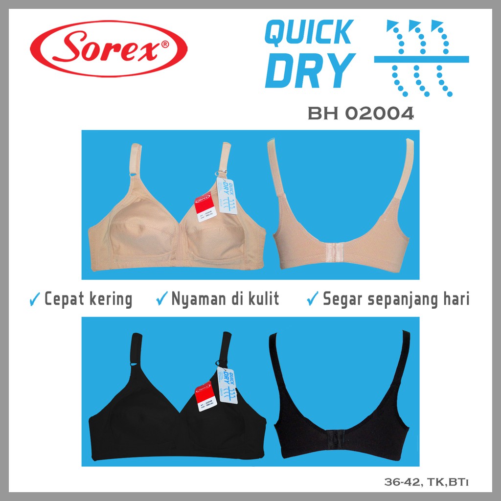 BRA BH Basic TANPA KAWAT 02004 QUICK DRY