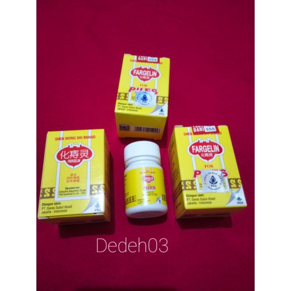 FARGELIN FOR PILES (OBAT WASIR/AMBEIEN)