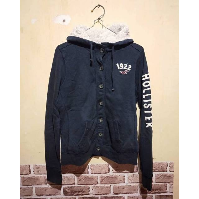 navy hollister hoodie