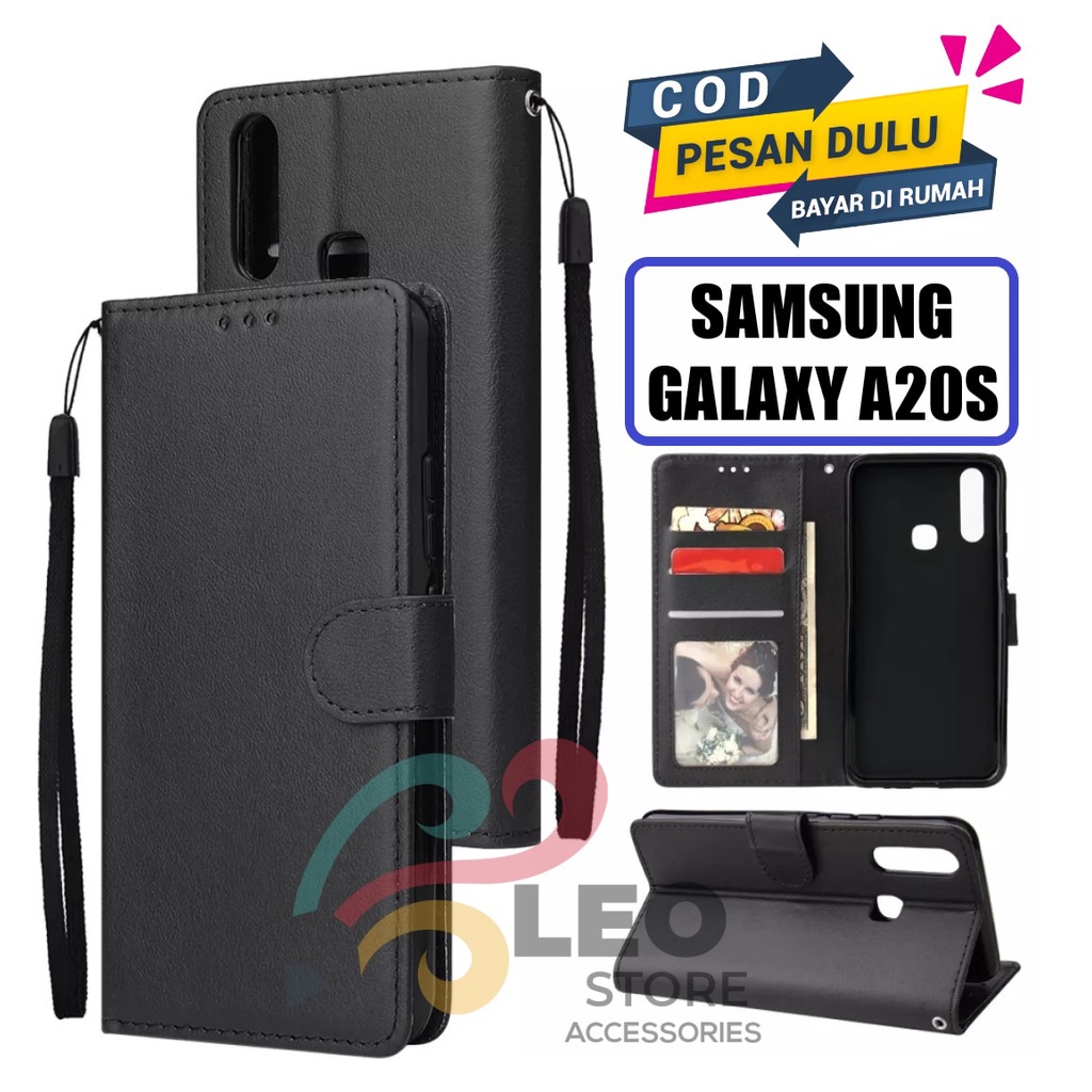 DOMPET HP UNTUK SAMSUNG A20S (2019) NEW LEATHER FLIP CASE SAMSUNG A20S (2019) NEW