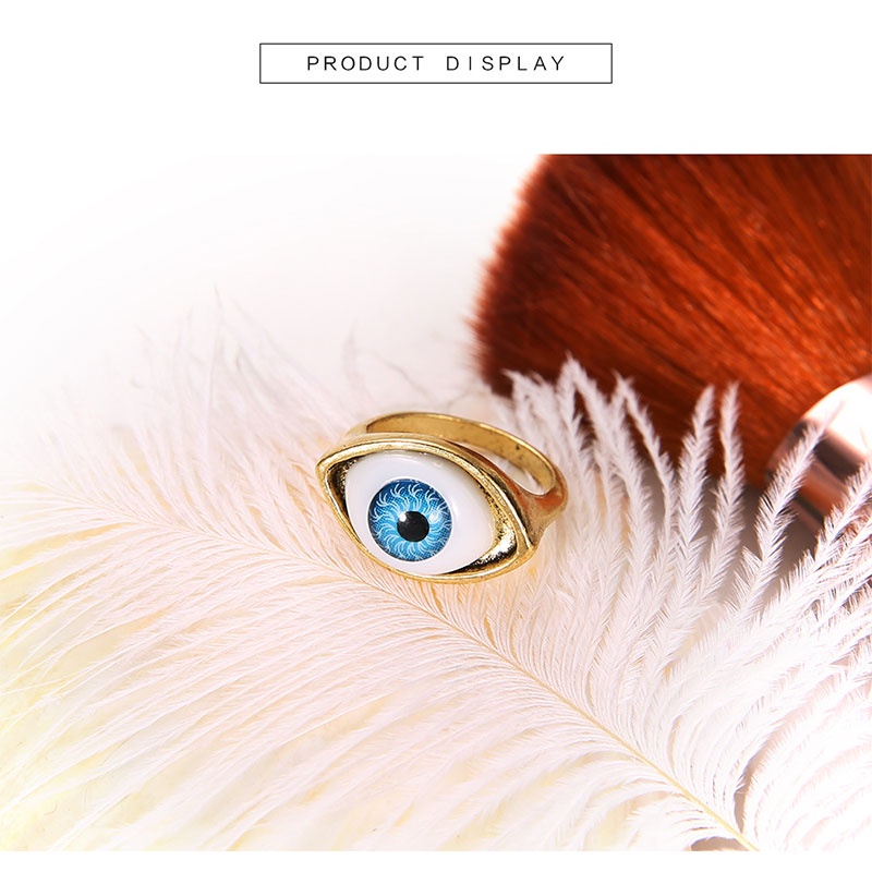 Cincin Gotik Untuk Wanita Bentuk Mata Vampir Model Besar Gaya Retro - PD