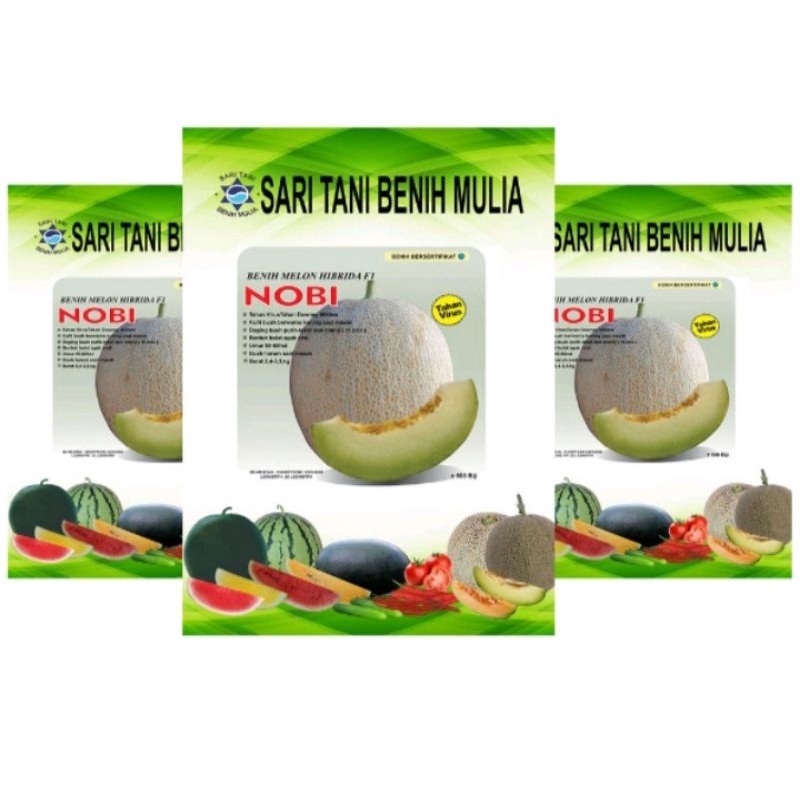 Benih Melon Nobi Cap Sari Tani Benih Mulia