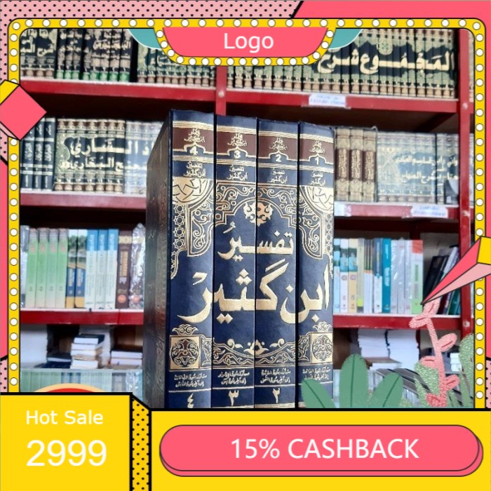 Kitab TAFSIR IBNU KATSIR DKI KUNING 4 JILID