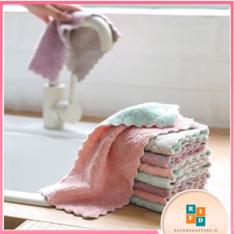 Kain Lap Piring Anti Minyak Bahan Microfiber / Kain Lap Anti Minyak / Kain Lap Microfiber