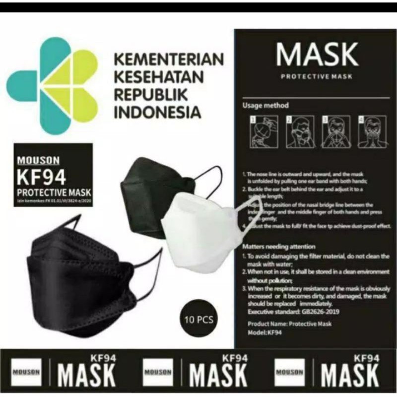 masker KF94 korea 4play evo plusmed convex masker 4D import harga per pcs