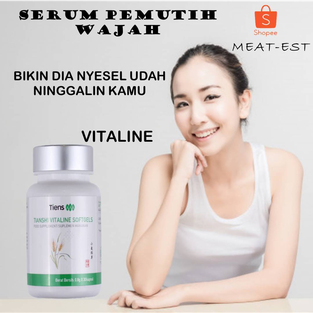 Vitaline Tiens Pemutih Tubuh Pemutih Badan Pemutih Wajah Anti Aging Vitamin E Obat Mata Minus 30 Shopee Indonesia