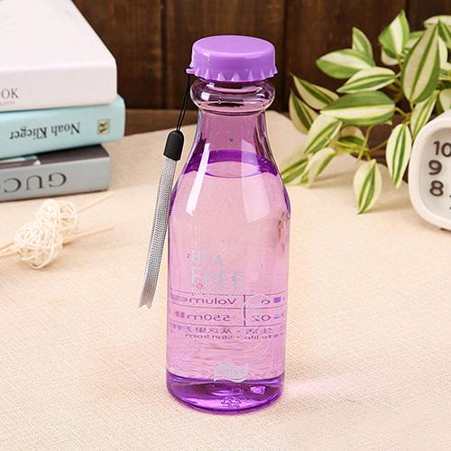 IMB - Botol Minum Anti Tumpah BPA  / Botol Minum Kekinian / Botol  Minum Unik Transparan / BPA FREE-5