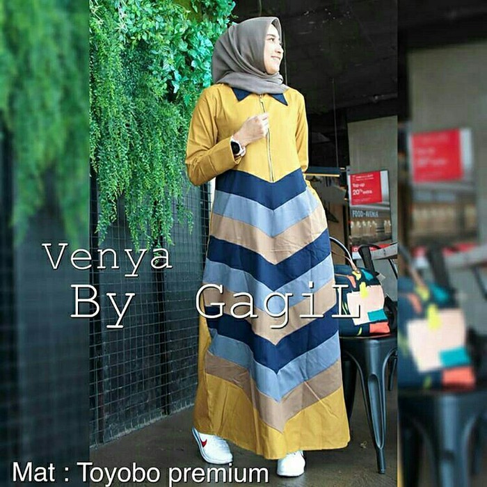 GAMIS SYARI ANNAJAH CAPUCCINO 900GR 110 140 ALLSIZE GAMIS SYARI BUSUI CADAR CREPE HQ POLOS MURAH I.