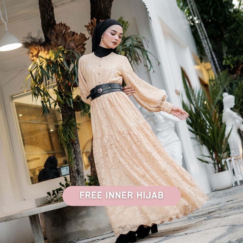 SHABEERA DRESS BYGIAGIO gaun kondangan dress akad simple gaun wedding pernikahan baju muslim putih dress lamaran elegan pakaian wanita pesta elegan fashion korea dres lebaran cantik anggun mewah nyaman gaun vintage fashion dress bahan lace brokat furing