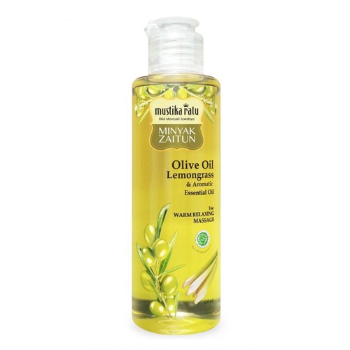 MUSTIKA RATU Minyak Pijat Urut Zaitun Olive Oil Lemongrass &amp; Aromatic Essential Oil