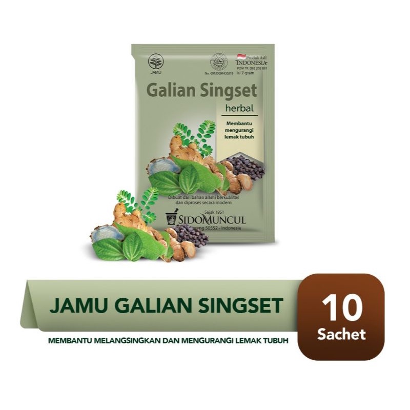 

Sido Muncul Jamu Galian Singset isi 10 sachet - Tubuh Langsing Ideal