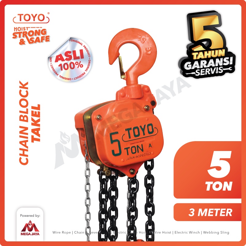 TOYO Chain Block / Takel 5 Ton x 3 Meter