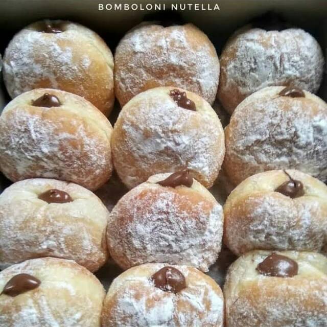 

donat isi full coklat dan full isi nutella