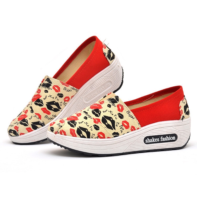 TOPGROSIR LV0116 Sepatu Sneakers Wanita Import Motif Lolipops