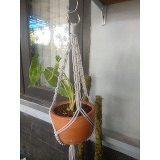 macrame gantungan pot dari tali kur Shopee Indonesia