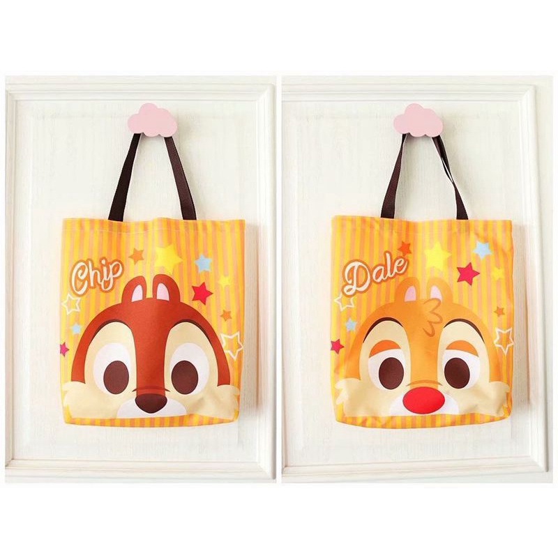 KANTONG BELANJA STITCH LOTSO WINNIE DONALD DAISY DUCK WINNIE THE POOH CHIP DALE ALIEN TAS TOTE SHOPPING BAG TAS LIPAT