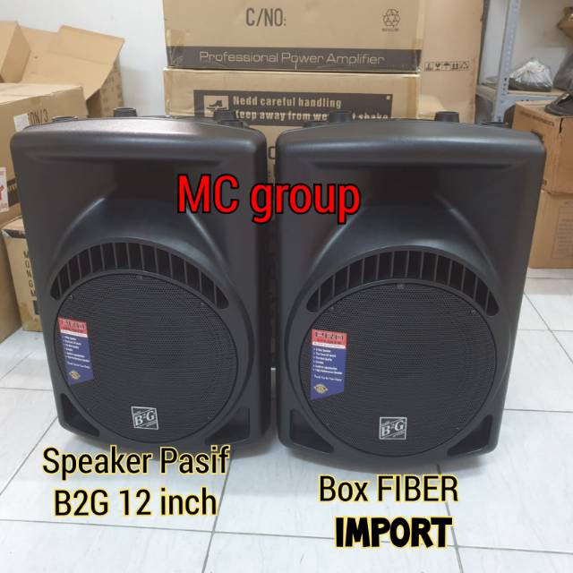 SPEAKER PASIF 12 inch B2G ORIGINAL BOX FIBER IMPORT 2 unit