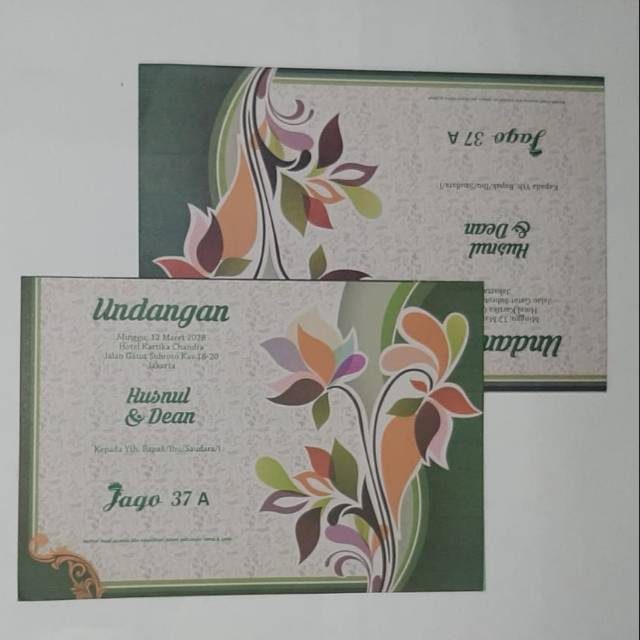 Kertas Blangko Undangan Jago seri 37 Model Amplop / Undangan Pernikahan / Undangan Khitan