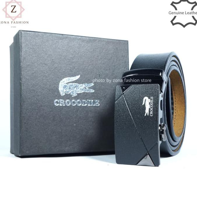 Harga Murah Banget Ikat Pinggang Pria / Gesper Import / Sabuk Kulit Merk Buaya Original