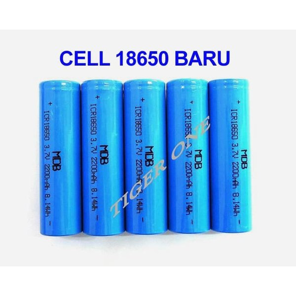 Dijual Cell Baterai 18650  Baterai Vape  Baterai Lithium 3.6V  3.7V Merk MDB Berkualitas