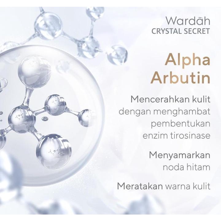 `ღ´ PHINKL `ღ´ ᘺᗩᖇᕲᗩᕼ  Wardah Crystal Secret Series kulit glowing / facial wash day cream night cream eye cream essense stater kit