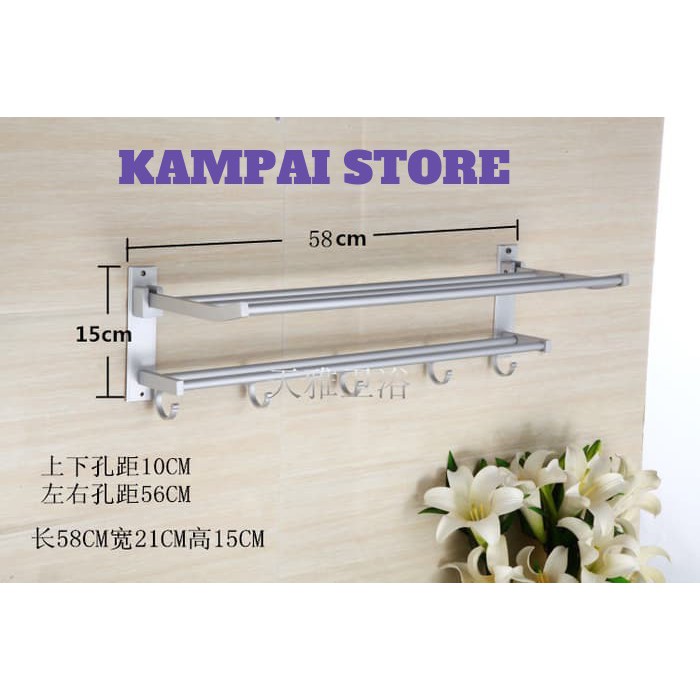 RAK HANDUK / RAK KAMAR MANDI / RAK DINDING KAMAR MANDI / GANTUNGAN HANDUK