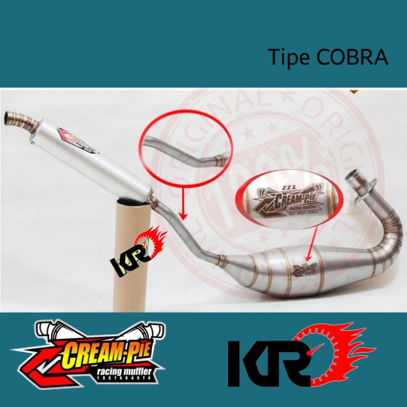 Knalpot Creampie Ninja R RR ZZ1 Cobra Original Creampie Yogyakarta