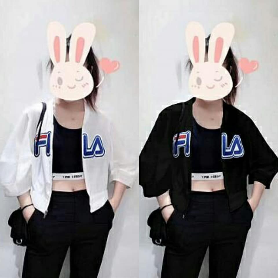 Jaket Bomber Fila Jaket Fila Jaket Parasut FRONT FILA IMPORT R