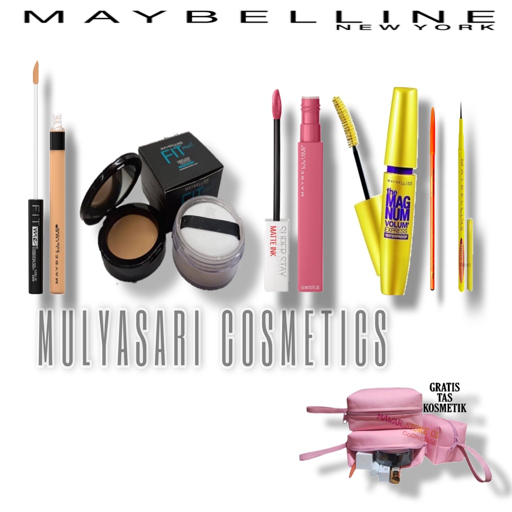 Paket Make Up Maybelline Fit Me Conclear 6 in 1 / Paket kosmetik lengkap maybelline 6 in1