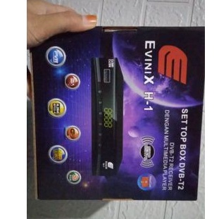 SET TOP BOX STB EVINIX H-1 DVB-T2 UHF DIGITAL SUPPORT INTERNET