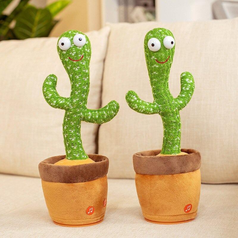 Cactus Dancing Doll Talking Toy Mainan Kaktus Goyang Menari Bicara Mainan Anak Boneka Lucu